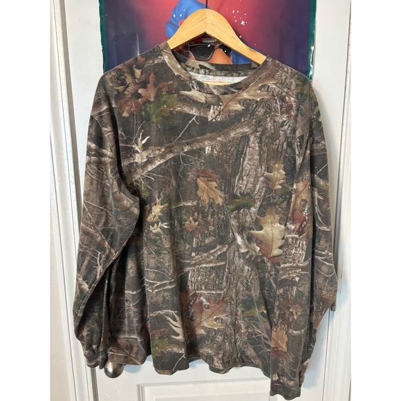 RealTree Camo Long Sleeve T-Shirt Mens XL All Over Print Hunting Fishing Tee vtg - Picture 3 of 5